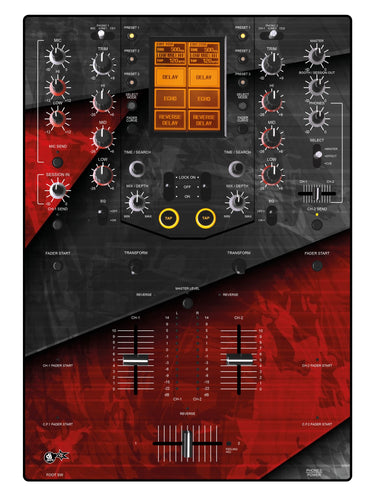 Pioneer DJ DJM 909 Skin Steelay Red